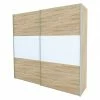 BAUHAUS Express Möbel Schwebetürenschrank Stars B X T X H: 250 X 68 X 236 Cm, Farbe Front: Eiche Sonoma/Weiß, Farbe Korpus: Eiche Sonoma -Schränke Möbel Mall 12 1081