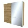 BAUHAUS Express Möbel Schwebetürenschrank Stars B X T X H: 250 X 68 X 236 Cm, Farbe Griff: Aluminiumfarben, Farbe Front: Eiche Riviera/Spiegel, Farbe Korpus: Eiche Riviera -Schränke Möbel Mall 12 1085