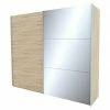 BAUHAUS Express Möbel Schwebetürenschrank Stars B X T X H: 250 X 68 X 216 Cm, Farbe Griff: Aluminiumfarben, Farbe Front: Eiche Sonoma/Spiegel, Farbe Korpus: Eiche Sonoma -Schränke Möbel Mall 12 1160
