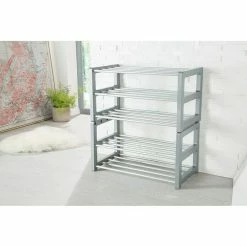 BAUHAUS Ruco Schuhregal Trend L X B X H: 60 X 33 X 32 Cm, Silber, Anzahl Böden: 3 Stk. 8 BAUHAUS Ruco Schuhregal Trend L X B X H: 60 X 33 X 32 Cm, Silber, Anzahl Böden: 3 Stk. -Schränke Möbel Mall 12 135