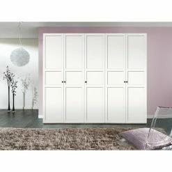 BAUHAUS Express Möbel Drehtürschrank Brooklyn Landhaus L X B X H: 58 X 300 X 216 Cm, Weiß, Ohne Spiegel