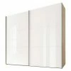 BAUHAUS Express Möbel Schwebetürenschrank Swift B X T X H: 250 X 68 X 216 Cm, Mit Glasfronten, Mit Zubehör, Farbe Front: Weiß, Farbe Korpus: Eiche Jackson -Schränke Möbel Mall 12 1371