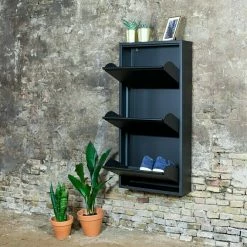 BAUHAUS Spinder Design Schuhschrank Billy 3 L X B X H: 15,5 X 50 X 103 Cm, Geeignet Für: 6 Paar Schuhe -Schränke Möbel Mall 12 140