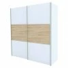 BAUHAUS Express Möbel Schwebetürenschrank Stars B X T X H: 200 X 68 X 216 Cm, Farbe Griff: Aluminiumfarben, Farbe Front: Weiß/Eiche Sonoma, Farbe Korpus: Weiß 1 BAUHAUS Express Möbel Schwebetürenschrank Stars B X T X H: 200 X 68 X 216 Cm, Farbe Griff: Aluminiumfarben, Farbe Front: Weiß/Eiche Sonoma, Farbe Korpus: Weiß -Schränke Möbel Mall 12 1484