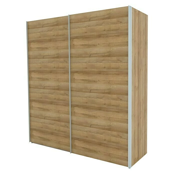 BAUHAUS Express Möbel Schwebetürenschrank Stars B X T X H: 200 X 68 X 216 Cm, Farbe Griff: Aluminiumfarben, Farbe Front: Eiche Riviera, Farbe Korpus: Eiche Riviera 3 BAUHAUS Express Möbel Schwebetürenschrank Stars B X T X H: 200 X 68 X 216 Cm, Farbe Griff: Aluminiumfarben, Farbe Front: Eiche Riviera, Farbe Korpus: Eiche Riviera