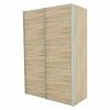 BAUHAUS Express Möbel Schwebetürenschrank Stars B X T X H: 150 X 68 X 216 Cm, Farbe Griff: Aluminiumfarben, Farbe Front: Eiche Sonoma, Farbe Korpus: Eiche Sonoma