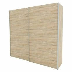 BAUHAUS Express Möbel Schwebetürenschrank Stars B X T X H: 250 X 68 X 236 Cm, Farbe Griff: Aluminiumfarben, Farbe Front: Eiche Sonoma, Farbe Korpus: Eiche Sonoma