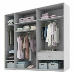 BAUHAUS Express Möbel Schwebetürenschrank Swift B X T X H: 250 X 68 X 216 Cm, Mit Glasfronten, Mit Zubehör, Farbe Front: Basaltglas Mittig/Basalt, Farbe Korpus: Basalt -Schränke Möbel Mall 12 1683