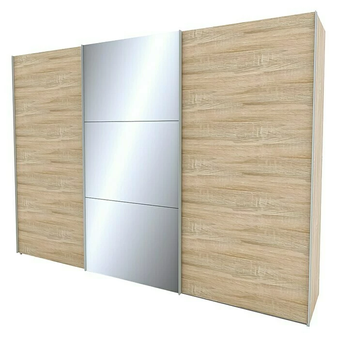 BAUHAUS Express Möbel Schwebetürenschrank Stars B X T X H: 300 X 68 X 216 Cm, Farbe Griff: Aluminiumfarben, Farbe Front: Eiche Sonoma/Spiegel, Farbe Korpus: Eiche Sonoma 3 BAUHAUS Express Möbel Schwebetürenschrank Stars B X T X H: 300 X 68 X 216 Cm, Farbe Griff: Aluminiumfarben, Farbe Front: Eiche Sonoma/Spiegel, Farbe Korpus: Eiche Sonoma