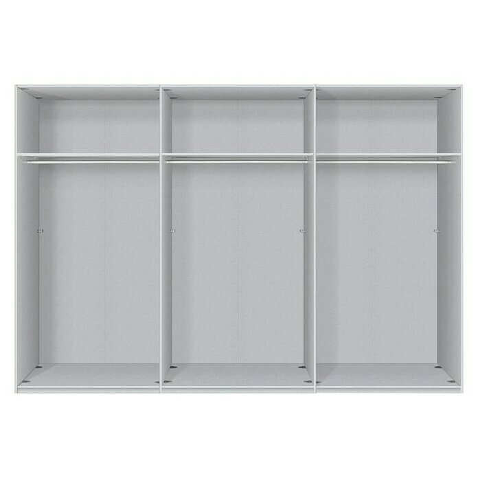 BAUHAUS Express Möbel Schwebetürenschrank Stars B X T X H: 300 X 68 X 236 Cm, Farbe Griff: Aluminiumfarben, Farbe Front: Seidengrauglas/Spiegel, Farbe Korpus: Seidengrau 4 BAUHAUS Express Möbel Schwebetürenschrank Stars B X T X H: 300 X 68 X 236 Cm, Farbe Griff: Aluminiumfarben, Farbe Front: Seidengrauglas/Spiegel, Farbe Korpus: Seidengrau – Bild 2