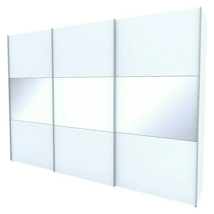 BAUHAUS Express Möbel Schwebetürenschrank Stars B X T X H: 300 X 68 X 216 Cm, Farbe Griff: Aluminiumfarben, Farbe Front: Weiß/Weißglas, Farbe Korpus: Weiß 3 BAUHAUS Express Möbel Schwebetürenschrank Stars B X T X H: 300 X 68 X 216 Cm, Farbe Griff: Aluminiumfarben, Farbe Front: Weiß/Weißglas, Farbe Korpus: Weiß