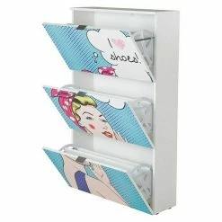 BAUHAUS Phönix Schuhschrank Pixa L X B X H: 24 X 75 X 127,1 Cm, Weiß, Anzahl Fächer: 3 Stk.