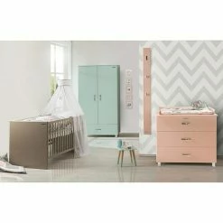 BAUHAUS Phönix Miami Drehtürschrank L X B X H: 52 X 146 X 200 Cm, Mintgrün -Schränke Möbel Mall 12 1875