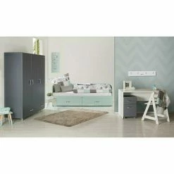 BAUHAUS Phönix Miami Drehtürschrank L X B X H: 52 X 146 X 200 Cm, Mintgrün -Schränke Möbel Mall 12 1876