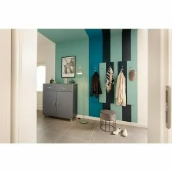 BAUHAUS Phönix Miami Schuhschrank L X B X H: 37 X 110 X 111 Cm, Grau, Anzahl Fächer: 2 Stk. -Schränke Möbel Mall 12 1880