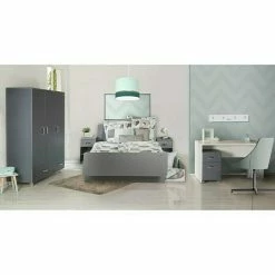 BAUHAUS Phönix Miami Drehtürschrank L X B X H: 52 X 98 X 200 Cm, Grau -Schränke Möbel Mall 12 198