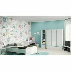 BAUHAUS Phönix Prana Drehtürschrank L X B X H: 55 X 158 X 195 Cm, Weiß -Schränke Möbel Mall 12 21