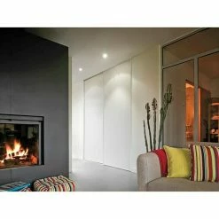 BAUHAUS Optimum Schiebetür-Set Weiß/Grau, 180 X 250 Cm