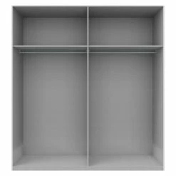 BAUHAUS Express Möbel Drehtürschrank Swift B X T X H: 200 X 58 X 216 Cm, Ohne Spiegel, Ohne Zubehör, Farbe Korpus: Eiche Jackson, Farbe Front: Eiche Jackson -Schränke Möbel Mall 12 238