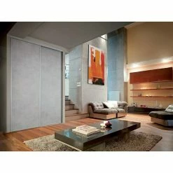 BAUHAUS Optimum Schiebetür-Set Leinen Mineral, 180 X 250 Cm