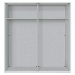 BAUHAUS Express Möbel Drehtürschrank Brooklyn L X B X H: 58 X 200 X 216 Cm, Weiß, Mit Spiegel -Schränke Möbel Mall 12 409