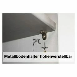 BAUHAUS Express Möbel Drehtürschrank Brooklyn L X B X H: 58 X 200 X 216 Cm, Weiß, Mit Spiegel -Schränke Möbel Mall 12 412