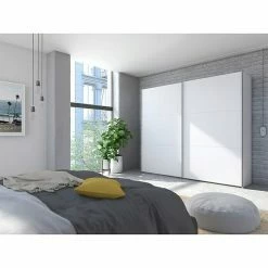 BAUHAUS Express Möbel Schwebetürenschrank Swift B X T X H: 150 X 68 X 216 Cm, Mit Spiegel, Ohne Zubehör, Farbe Front: Basalt, Farbe Korpus: Basalt -Schränke Möbel Mall 12 430