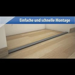 BAUHAUS Optimum Schiebetür-Set Weiß Matt/Anthrazit Matt, 120 X 250 Cm -Schränke Möbel Mall 12 51