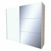 BAUHAUS Express Möbel Schwebetürenschrank Swift Mit Spiegel, Mit Zubehör, Farbe Front: Weiß, Farbe Korpus: Eiche Jackson -Schränke Möbel Mall 12 533