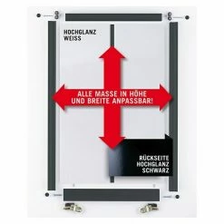 BAUHAUS Room Plaza Easy Schiebetür-Bau-Set Hochglanz Schwarz/Hochglanz Weiß, Profilfarbe: Schwarz -Schränke Möbel Mall 12 57