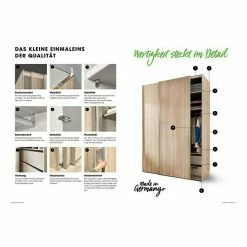 BAUHAUS Express Möbel Schwebetürenschrank Swift B X T X H: 200 X 68 X 216 Cm, Mit Spiegel, Ohne Zubehör, Farbe Front: Weiß, Farbe Korpus: Weiß -Schränke Möbel Mall 12 626