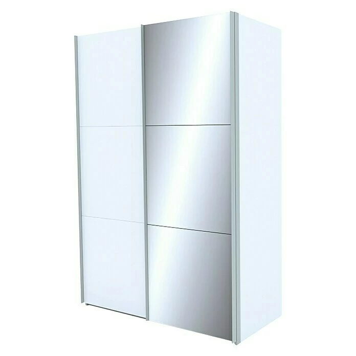 BAUHAUS Express Möbel Schwebetürenschrank Stars B X T X H: 150 X 68 X 216 Cm, Farbe Griff: Aluminiumfarben, Farbe Front: Weiß/Spiegel, Farbe Korpus: Weiß 3 BAUHAUS Express Möbel Schwebetürenschrank Stars B X T X H: 150 X 68 X 216 Cm, Farbe Griff: Aluminiumfarben, Farbe Front: Weiß/Spiegel, Farbe Korpus: Weiß