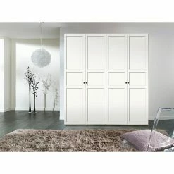 BAUHAUS Express Möbel Drehtürschrank Brooklyn Landhaus L X B X H: 58 X 200 X 216 Cm, Weiß, Ohne Spiegel