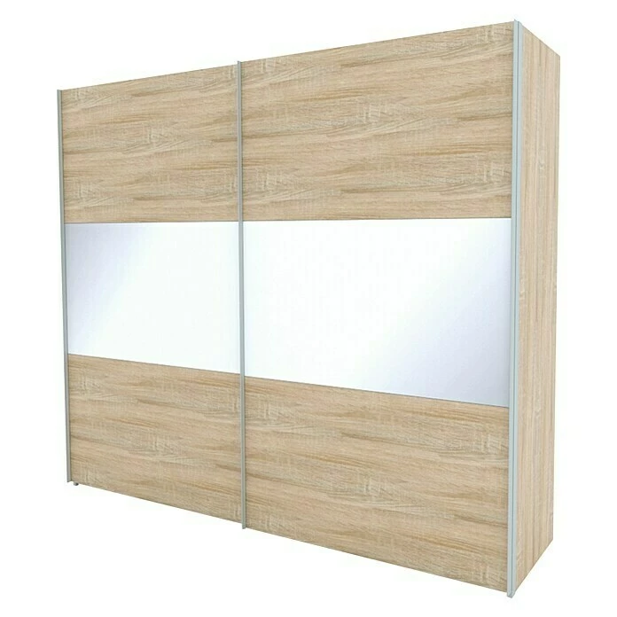 BAUHAUS Express Möbel Schwebetürenschrank Stars B X T X H: 250 X 68 X 216 Cm, Farbe Griff: Aluminiumfarben, Farbe Front: Eiche Sonoma/Weißglas, Farbe Korpus: Eiche Sonoma 3 BAUHAUS Express Möbel Schwebetürenschrank Stars B X T X H: 250 X 68 X 216 Cm, Farbe Griff: Aluminiumfarben, Farbe Front: Eiche Sonoma/Weißglas, Farbe Korpus: Eiche Sonoma