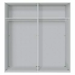 BAUHAUS Express Möbel Schwebetürenschrank Stars B X T X H: 150 X 68 X 236 Cm, Farbe Griff: Graphitfarben, Farbe Front: Platin Eiche/Graphit, Farbe Korpus: Platin Eiche -Schränke Möbel Mall 12 848