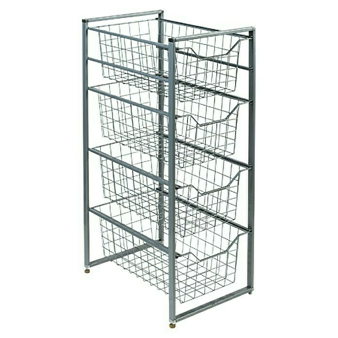 BAUHAUS Regalux Clever Metallrahmen Pulverbeschichtet, 45 X 45 X 79,5 Cm 4 BAUHAUS Regalux Clever Metallrahmen Pulverbeschichtet, 45 X 45 X 79,5 Cm – Bild 2