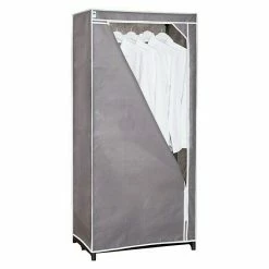 BAUHAUS Textiler Kleiderschrank L X B X H: 50 X 75 X 160 Cm, Grau -Schränke Möbel Mall 12 9