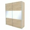 BAUHAUS Express Möbel Schwebetürenschrank Stars B X T X H: 200 X 68 X 236 Cm, Farbe Griff: Aluminiumfarben, Farbe Front: Eiche Sonoma/Weißglas, Farbe Korpus: Eiche Sonoma -Schränke Möbel Mall 12 950