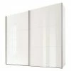 BAUHAUS Express Möbel Schwebetürenschrank Swift B X T X H: 200 X 68 X 216 Cm, Mit Glasfronten, Ohne Zubehör, Farbe Front: Weiß, Farbe Korpus: Weiß -Schränke Möbel Mall 12 997